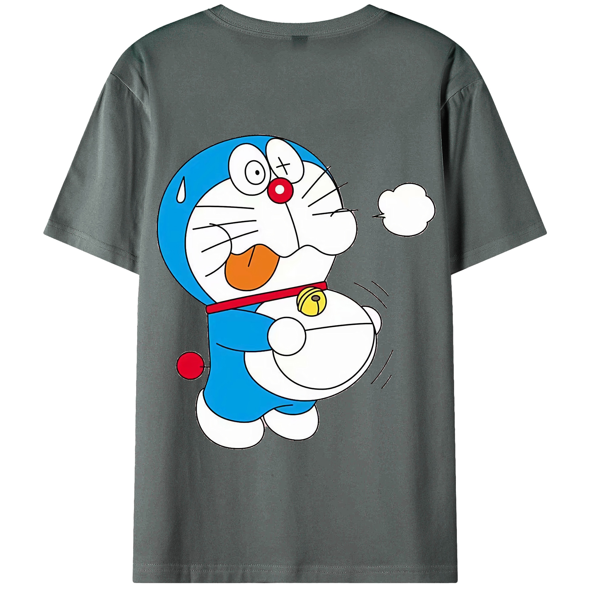 （画像用） ドラえもん Doraemon 綿100％半袖Tシャツ（背面プリント）